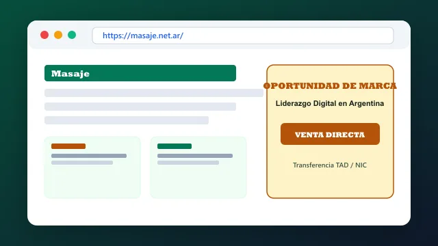 Modelo de aplicación comercial y proyectos digitales para masaje.net.ar